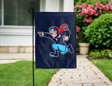 Load image into Gallery viewer, university of dayton garden flag with rudy flyer logo for yard decor