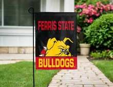 Load image into Gallery viewer, ferris state bulldogs double sided garden flag for yard decor