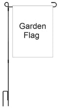 Load image into Gallery viewer, Black Metal Garden Flag Stand