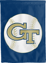 Load image into Gallery viewer, blue Georgia tech baseball double sided house flag for man cave decor
