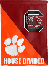 Load image into Gallery viewer, University of South Carolina - Clemson University House Divided House Flag