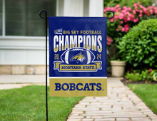 Load image into Gallery viewer, Montana State BIG SKY Conference Football champions garden flag
