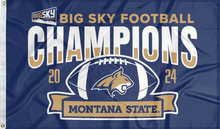Load image into Gallery viewer, Montana State BIG SKY Conference Football Champions 2024 Flag