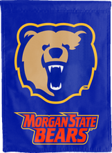 Load image into Gallery viewer, blue morgan state university double sided house flag for man cave decor