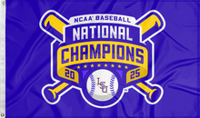 Load image into Gallery viewer, Purple LSU Baseball College World Series Champions Flag