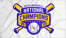 Load image into Gallery viewer, White LSU Baseball College World Series Champions Flag