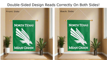 Load image into Gallery viewer, north texas mean green logo reading correctly on both sides of house flag