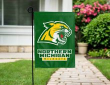 Load image into Gallery viewer, Northern michigan university double sided garden flag for yard decor