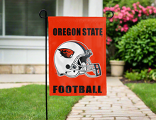 Load image into Gallery viewer, orange Oregon state university football garden flag for yard decor