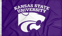 Load image into Gallery viewer, Purple 3x5 foot wide Kansas State University Flag for dorm decor