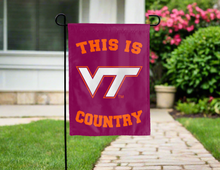 Load image into Gallery viewer, this is VT country garden flag hung outside for yard decor
