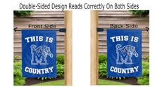 Load image into Gallery viewer, this is memphis tigers country logo reading correctly on both sides of garden flag