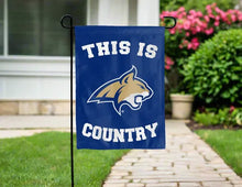 Load image into Gallery viewer, This is Montana State Country Garden Flag hung outside for yard decor