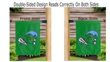 Load image into Gallery viewer, tulane logo reading correctly on both sides of garden flag