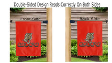 Load image into Gallery viewer, UNH logo reading correctly on both sides of University of Houston Victoria garden flag