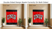 Load image into Gallery viewer, UNLV logo reading correctly on both sides of double sided house flag