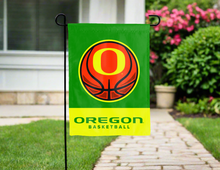 Load image into Gallery viewer, Green University of Oregon Basketball Garden Flag for yard decor