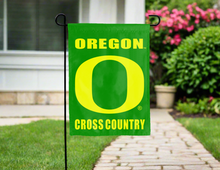 Load image into Gallery viewer, Green Oregon Cross Country Garden flag for yard decor