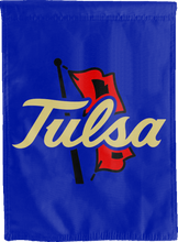 Load image into Gallery viewer, Blue Double Sided University of Tulsa House Flag