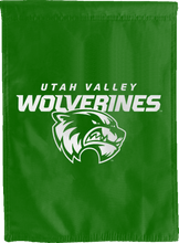 Load image into Gallery viewer, green utah valley university house flag for man cave decor
