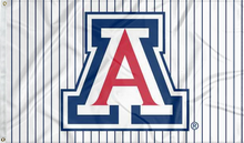 Load image into Gallery viewer, white arizona baseball stripes flag for college dorm decor