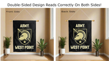 Load image into Gallery viewer, army west point logo reading correctly on both sides of house flag