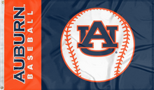 Load image into Gallery viewer, auburn baseball flag for college dorm decor