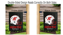 Load image into Gallery viewer, austin peay football logo reading correctly on both sides of garden flag