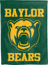 Load image into Gallery viewer, green baylor university double sided house flag for college dorm decor