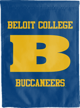 Load image into Gallery viewer, blue beloit college double sided house flag for game day decor