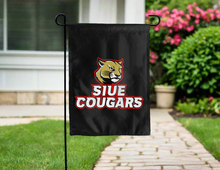 Load image into Gallery viewer, black siue cougars double sided garden flag for yard decor