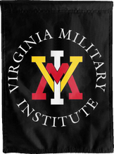 Load image into Gallery viewer, black virginia military institute double sided house flag for man cave decor