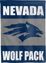 Load image into Gallery viewer, blue and grey university of nevada reno double sided house flag for man cave decor