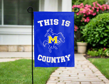 Load image into Gallery viewer, double sided garden flag with this is mcneese state country logo for yard decor