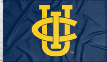 Load image into Gallery viewer, blue uc irvine flag for college dorm decor