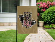 Load image into Gallery viewer, bronze kutztown university double sided garden flag for yard decor
