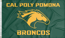 Load image into Gallery viewer, green cal poly pomona broncos flag for college dorm decor