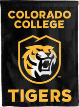 Load image into Gallery viewer, colorado college double sided house flag hung for man cave decor