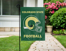 Load image into Gallery viewer, green colorado state football garden flag for yard decor