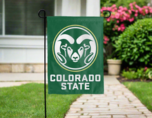 Load image into Gallery viewer, colorado state university double sided garden flag for yard decor