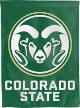 Load image into Gallery viewer, colorado state university double sided house flag for man cave decor