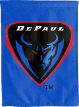 Load image into Gallery viewer, blue depaul university double sided house flag for man cave decor