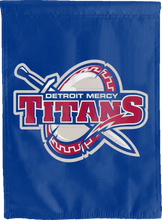 Load image into Gallery viewer, blue detroit mercy titans double sided house flag for man cave decor