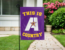 Load image into Gallery viewer, double sided garden flag with this is lsua country logo for yard decor