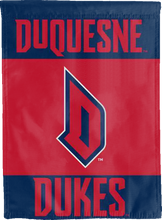 Load image into Gallery viewer, duquesne dukes double sided house flag for man cave decor