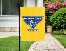 Load image into Gallery viewer, gold embry riddle arizona double sided garden flag for yard decor