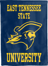 Load image into Gallery viewer, blue etsu buccaneers double sided house flag for man cave decor