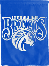 Load image into Gallery viewer, blue fayetteville state university double sided house flag for game day decor