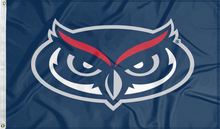 Load image into Gallery viewer, blue florida atlantic university flag for college dorm decor