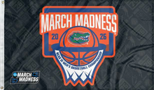 Load image into Gallery viewer, florida basketball march madness 2026 flag for college dorm decor